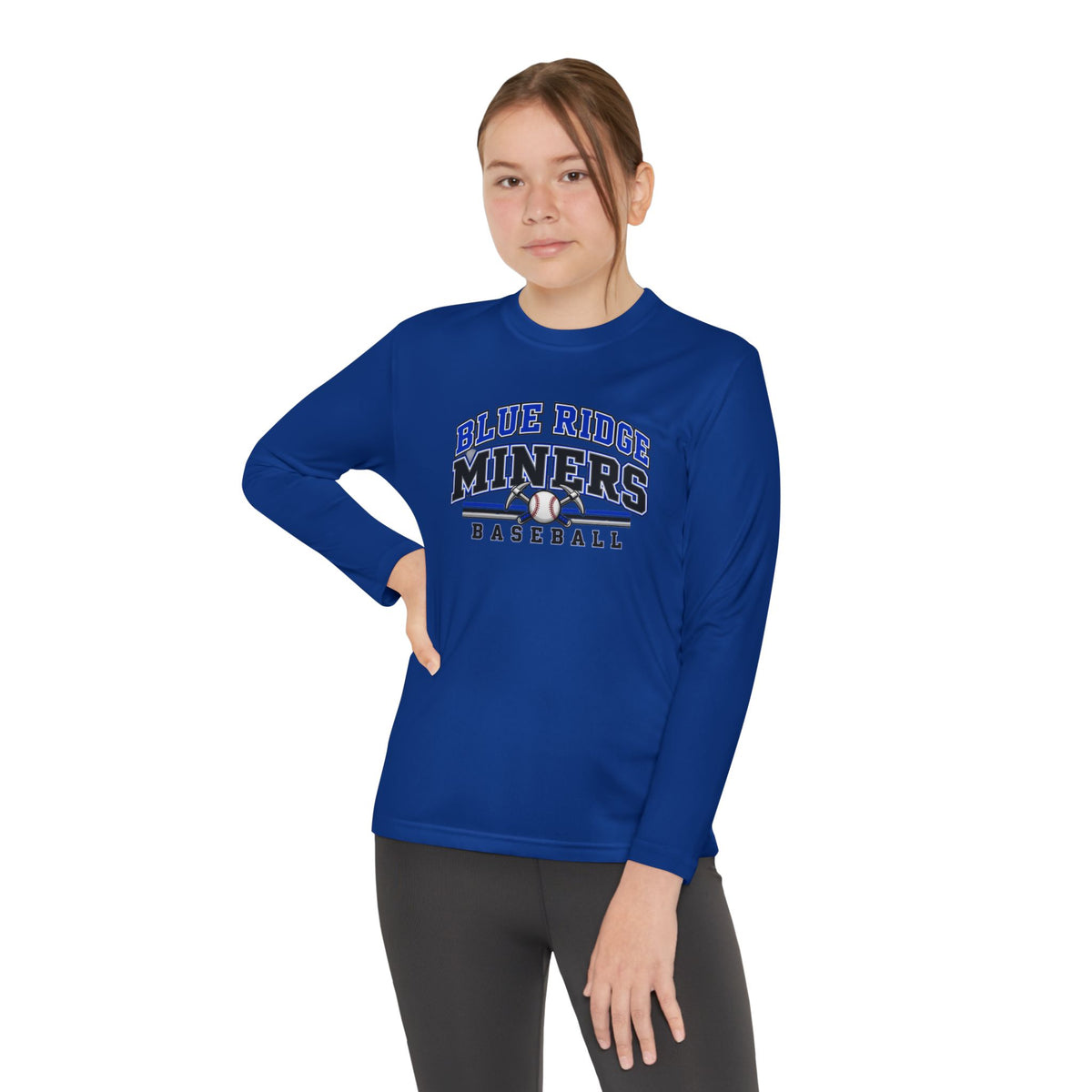 YOUTH Blue Ridge Miners Baseball Long Sleeve Tee