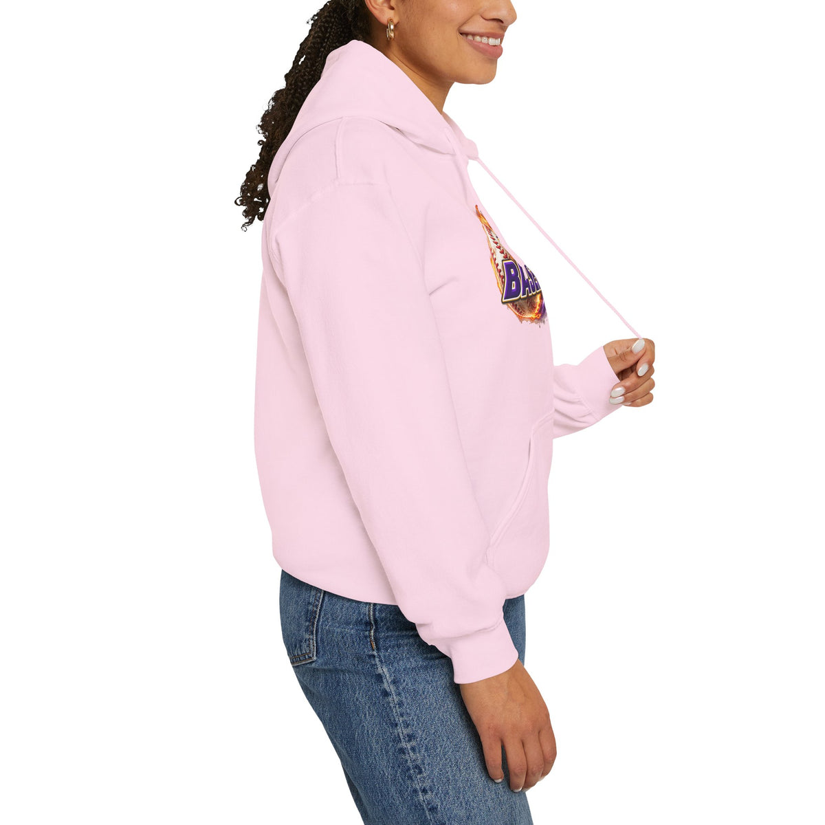 Sages Flaming Baseball Hoodie - Team Sweatshirt