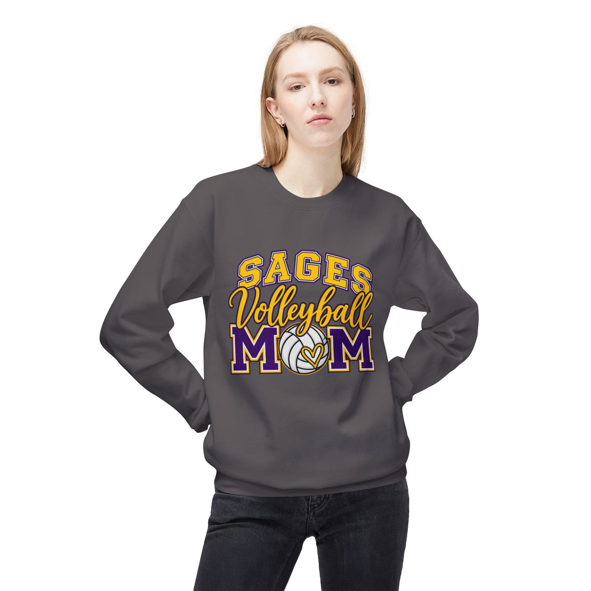 Sages Volleyball Mom Sweatshirt - Sages Volleyball MOM Crewneck