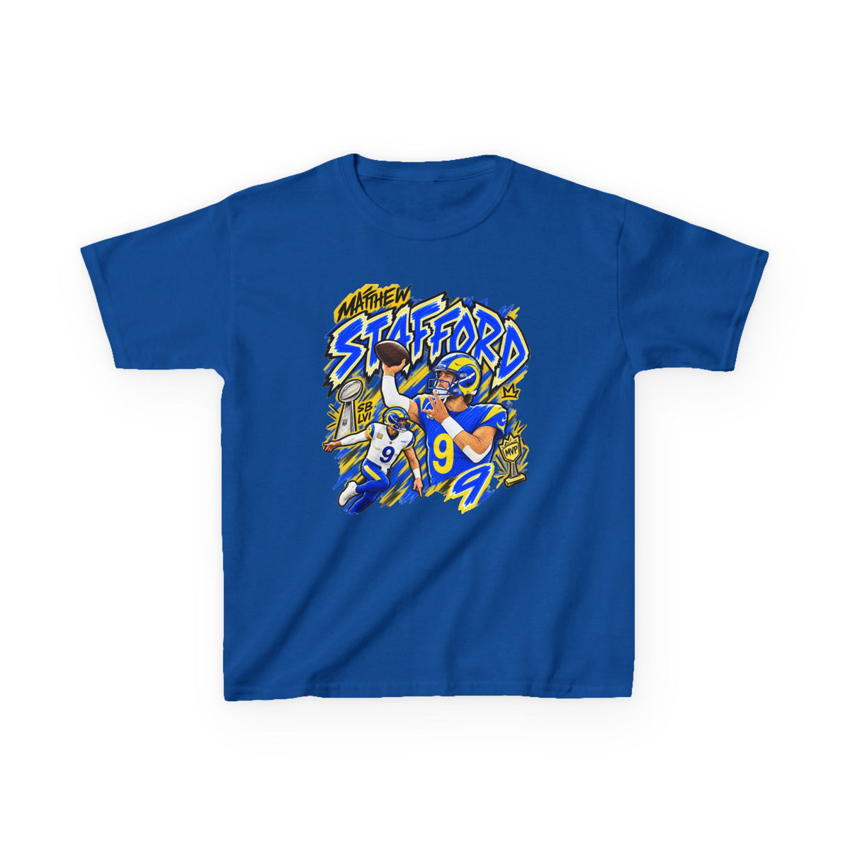 YOUTH Matthew Stafford Graphic T-Shirt - Sunday Standouts Sketch Series