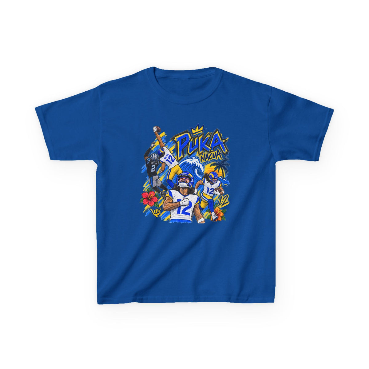YOUTH Puka Nacua Graphic T-Shirt - Sunday Standouts Sketch Series
