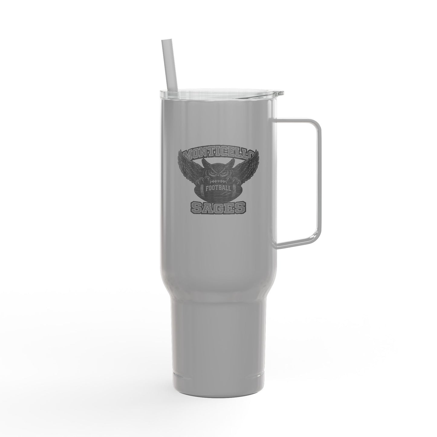 Monticello Football Insulated Tumbler with Lid, 40oz (Engraving)