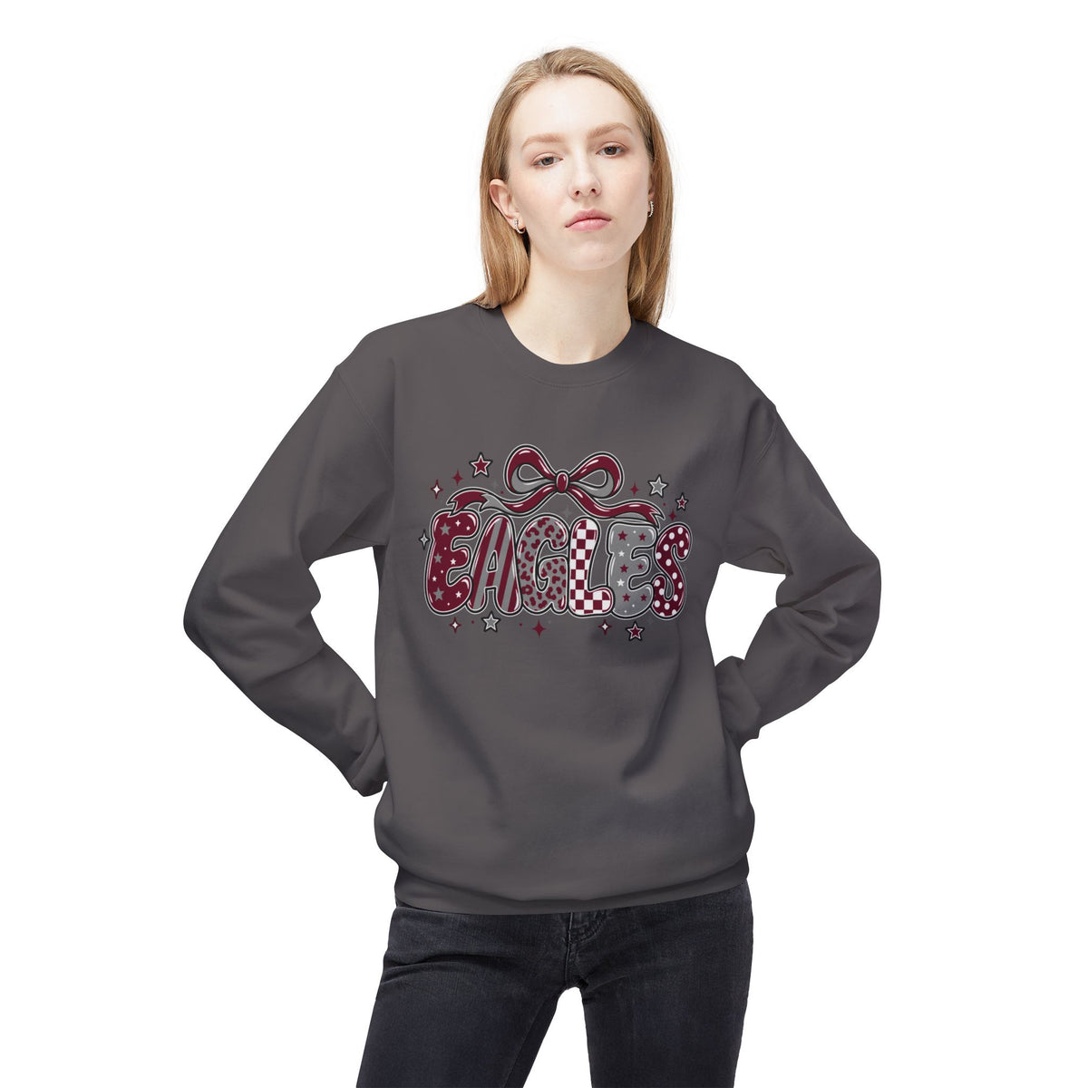 Eagles Unisex Midweight Softstyle Fleece Crewneck Sweatshirt