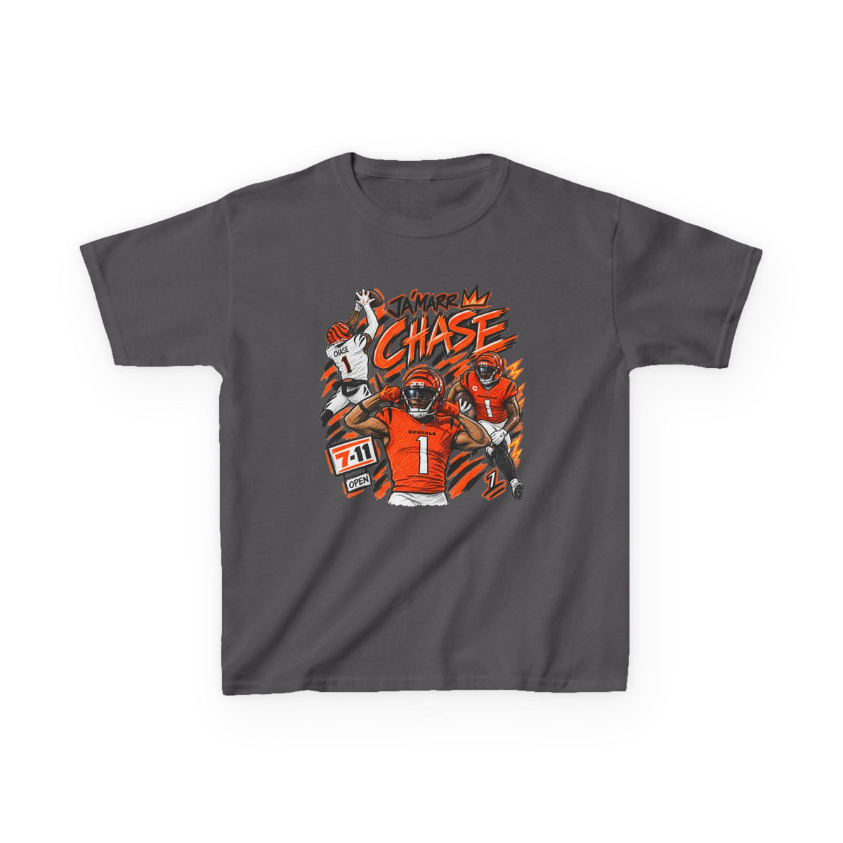 YOUTH Ja'Marr Chase Graphic T-Shirt - Sunday Standouts Sketch Series