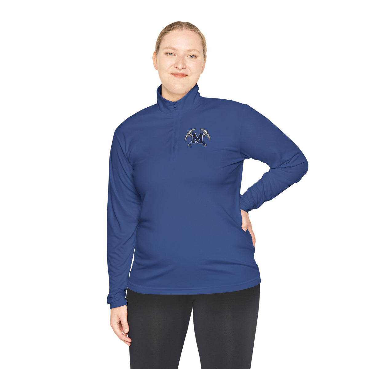 Miners Block M Logo Quarter Zip Pullover