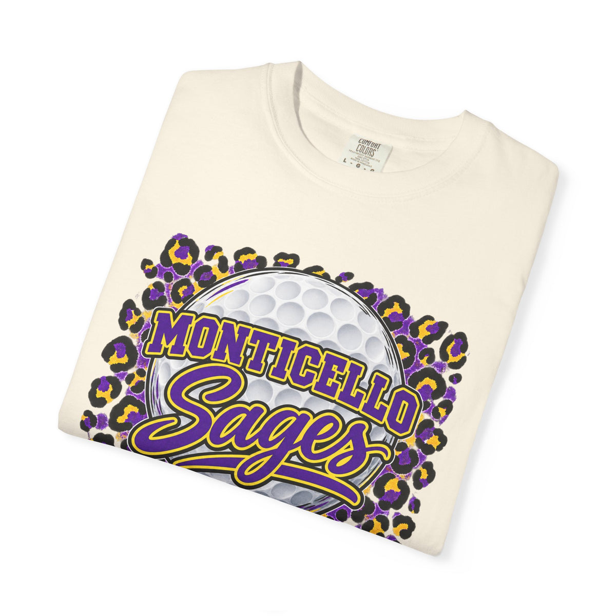 Monticello Sages Golf Leopard Mascot T-Shirt