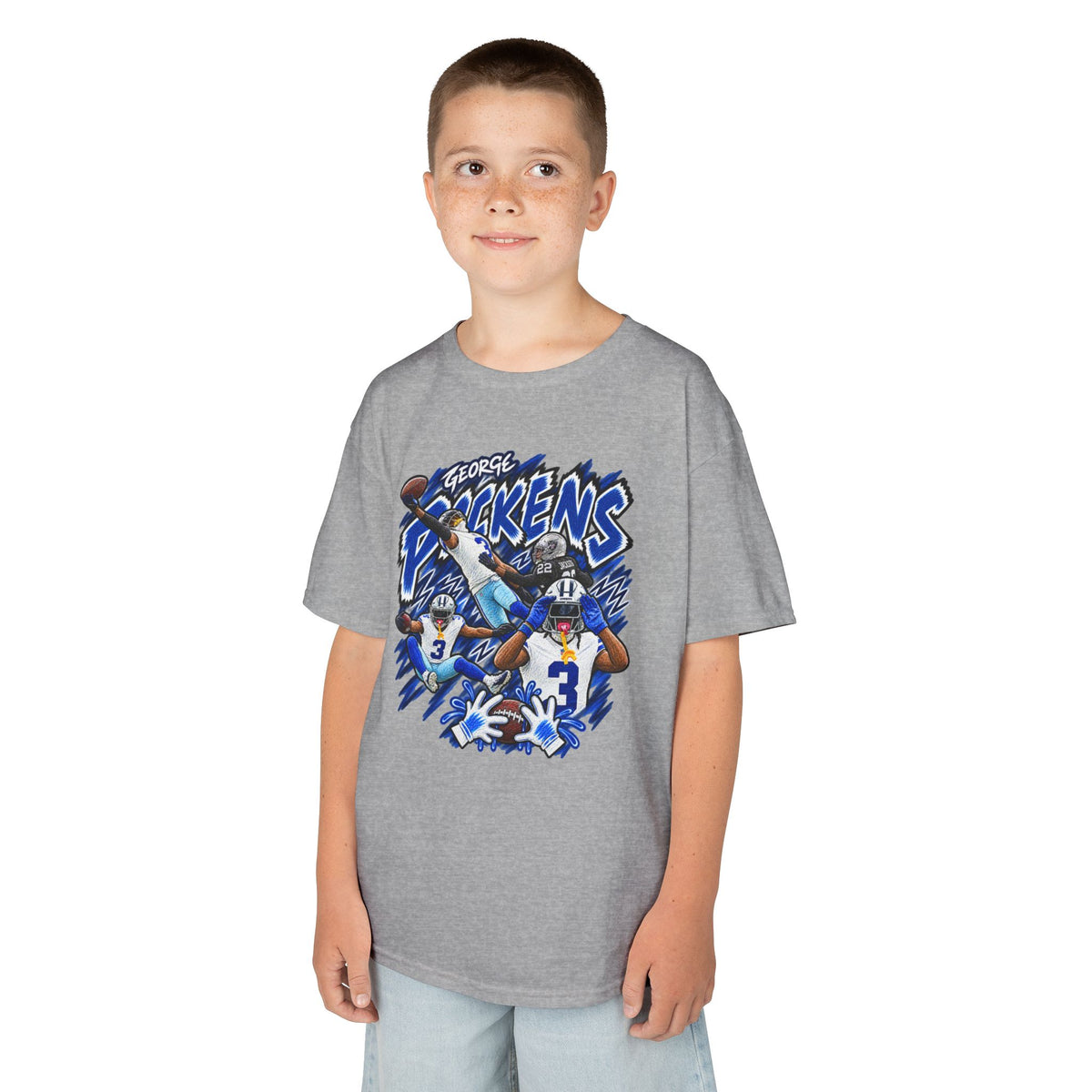 YOUTH George Pickens Graphic T-Shirt - Sunday Standouts Sketch Series