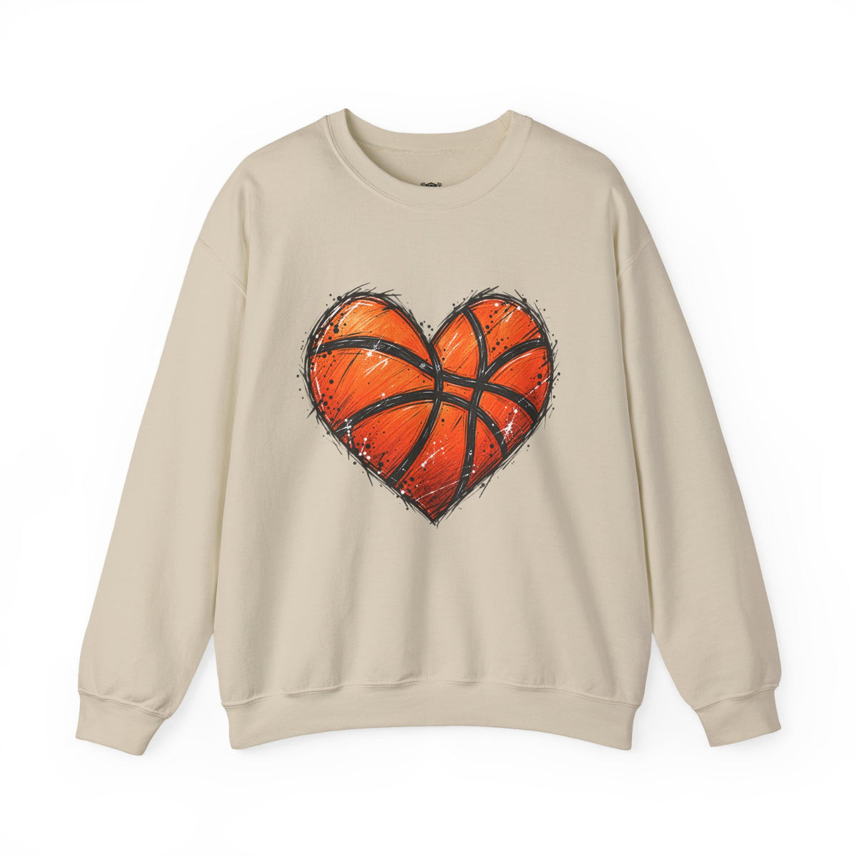 Basketball Heart Crewneck Sweatshirt
