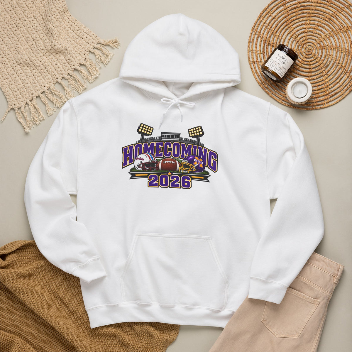 Homecoming 2026 Hoodie — School Spirit Football Crew Sweatshirt