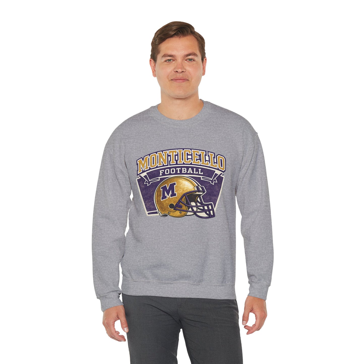 Monticello Football Vintage Crewneck Sweatshirt