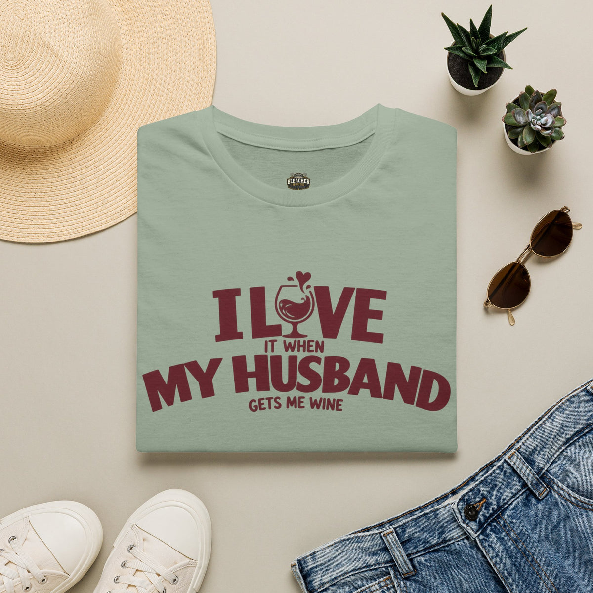 I Love It When My Husband Gets Me Wine T-Shirt — Funny Wine Lover Gift
