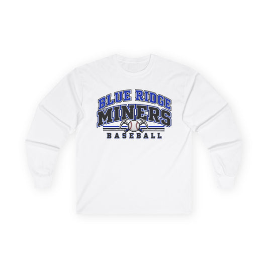 Blue Ridge Miners Baseball Long Sleeve Tee - Gildan Cotton Tee with Graphic Gameday Design
