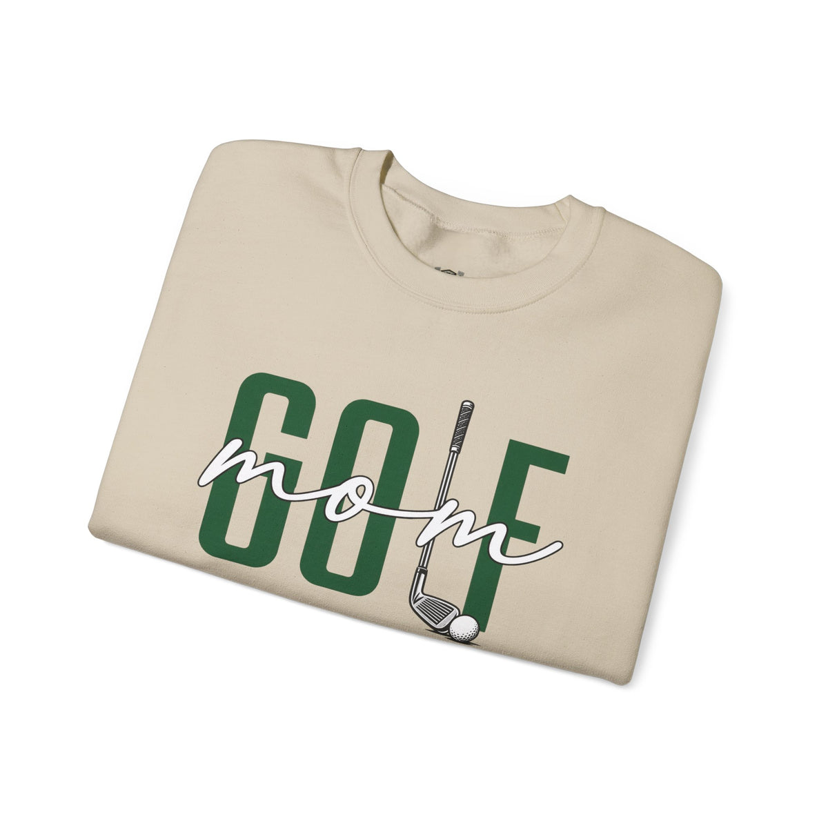 Golf Mom Crewneck Sweatshirt — 'MOM Graphic with Ball