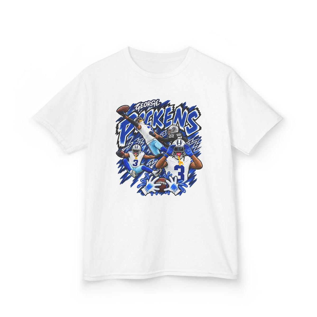 YOUTH George Pickens Graphic T-Shirt - Sunday Standouts Sketch Series