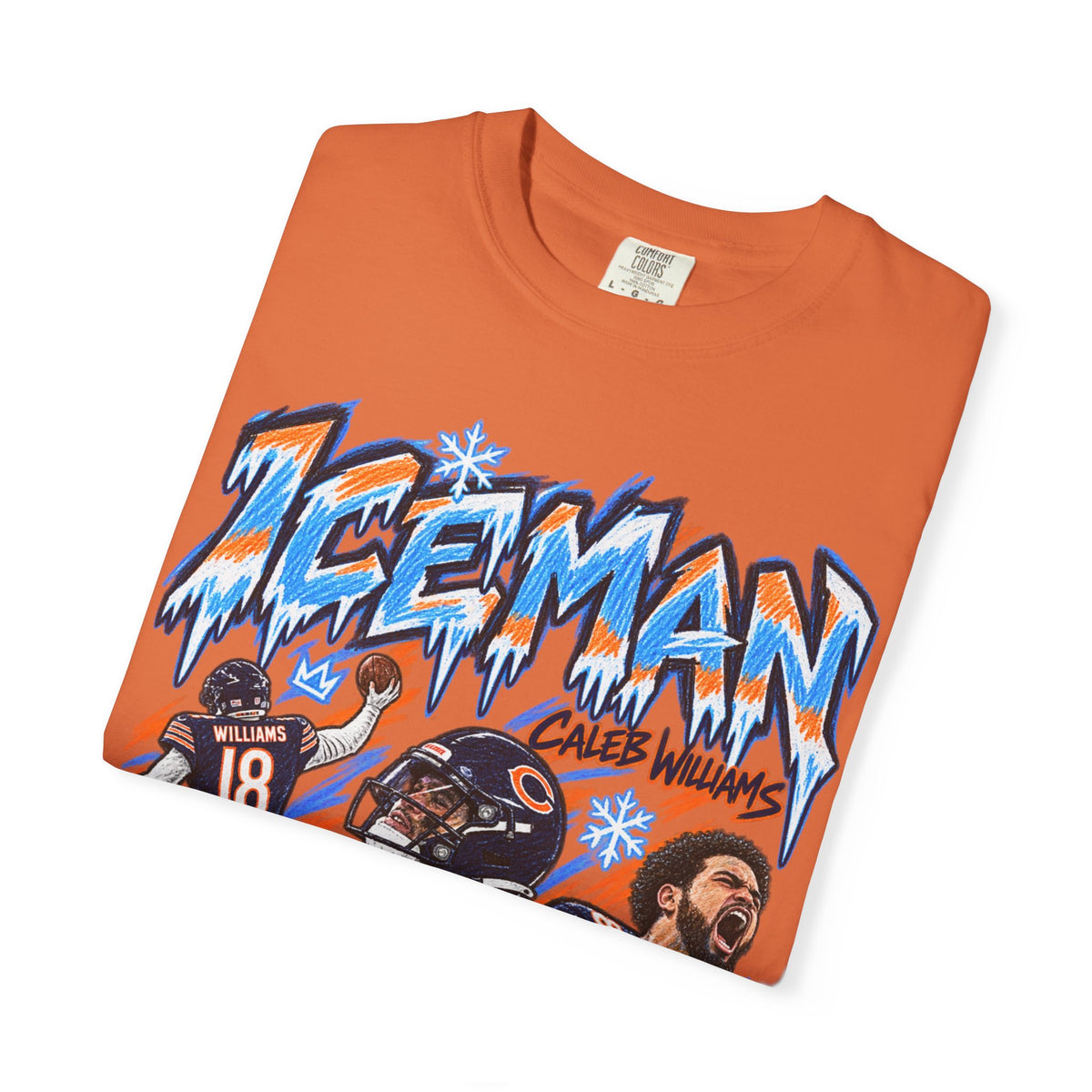 Caleb Williams, ICEMAN Graphic T-Shirt - Sunday Standouts Sketch Series