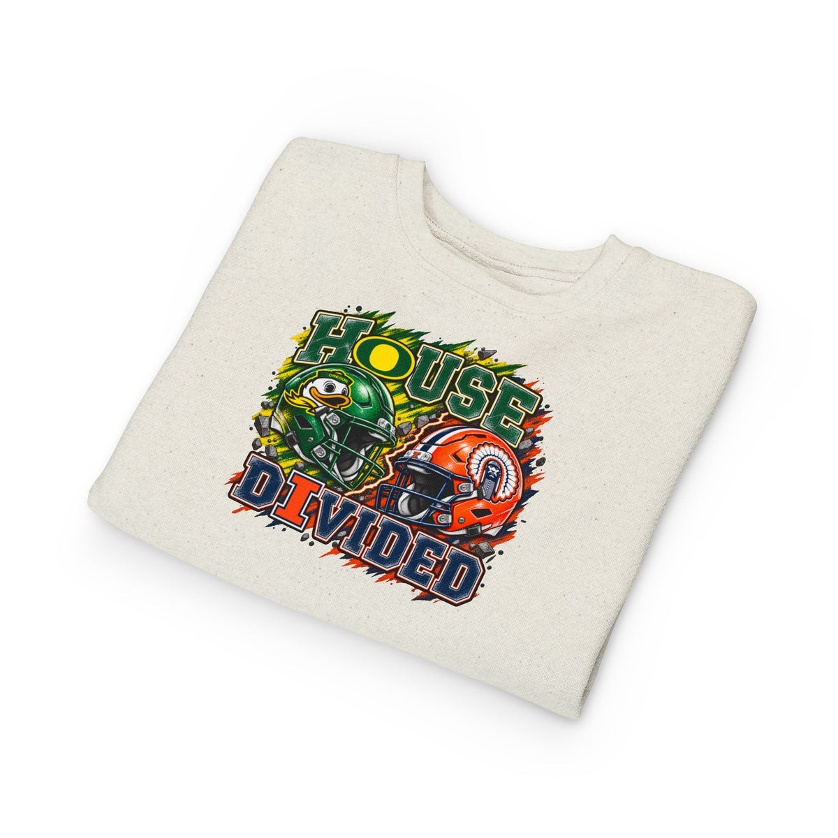 TODDLER House Divided Sweatshirt - Illinois vs Oregon