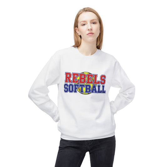 Rebels Softball Crewneck Sweatshirt — Team Spirit Soft Fleece
