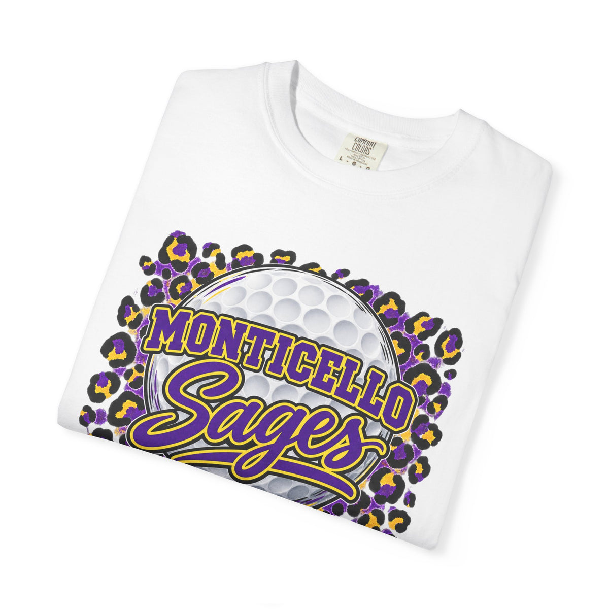 Monticello Sages Golf Leopard Mascot T-Shirt