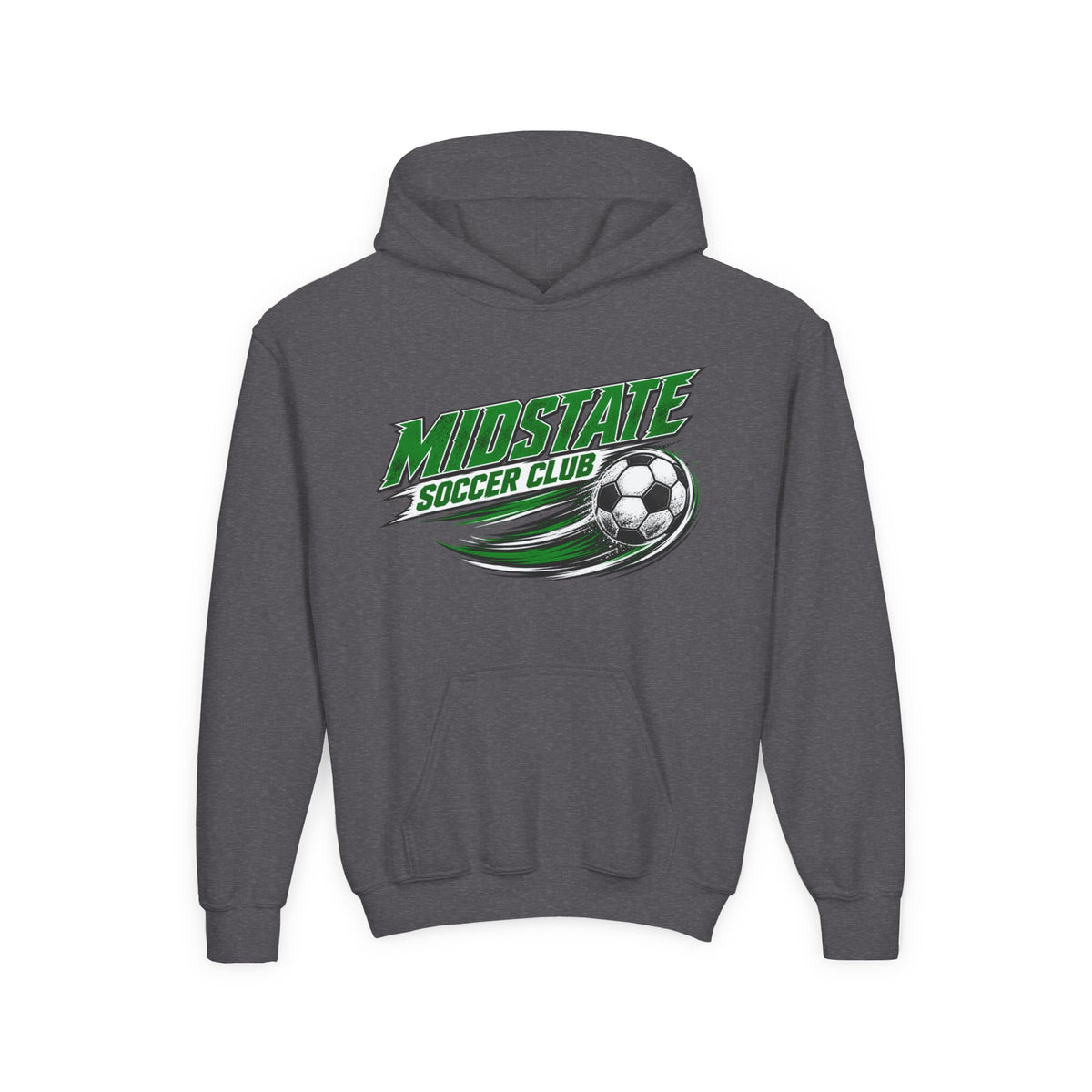 Youth Midstate Soccer Hoodie - MidState Soccer Club Graphic Hooded Sweatshirt