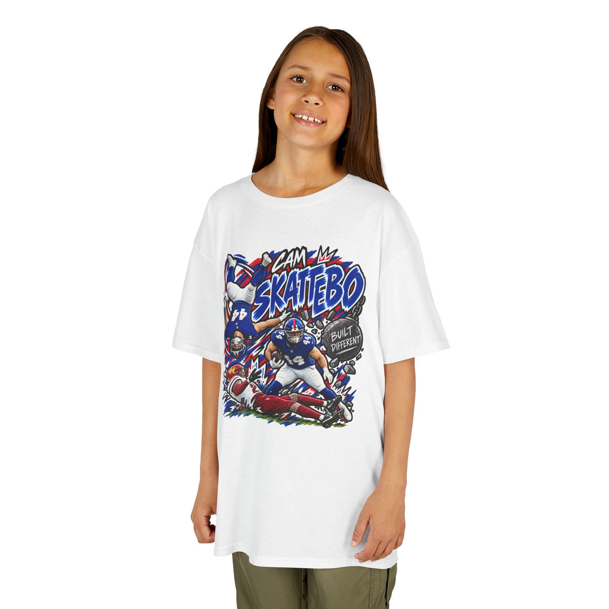 YOUTH Cam Skattebo Graphic T-Shirt - Sunday Standouts Sketch Series