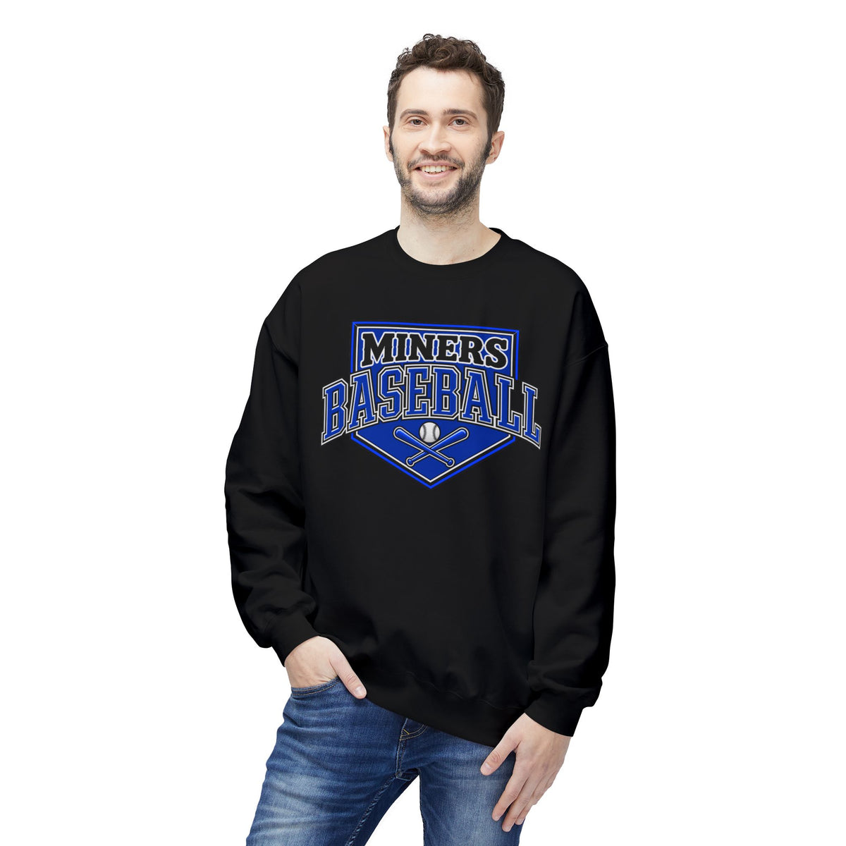 Miners Baseball Crewneck Sweatshirt