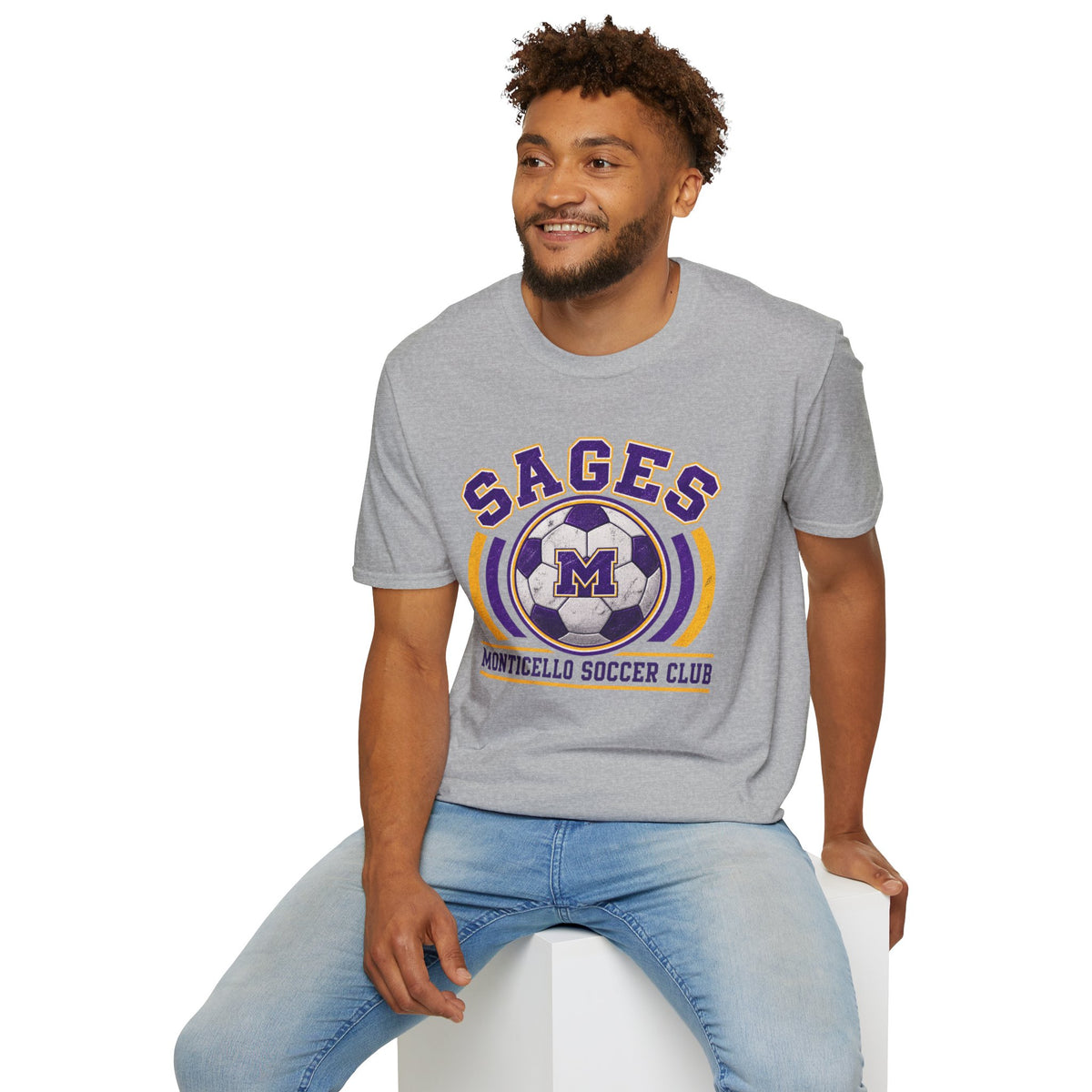 CUSTOMIZABLE Sages Soccer Club T-Shirt — YOUR NAME AND NUMBER