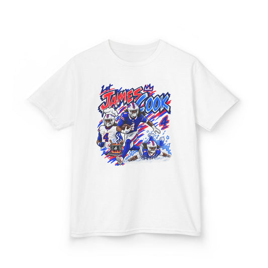 YOUTH James Cook, LET JAMES COOK Graphic T-Shirt - Sunday Standouts Sketch Series
