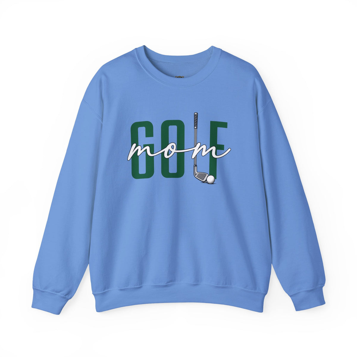 Golf Mom Crewneck Sweatshirt — 'MOM Graphic with Ball