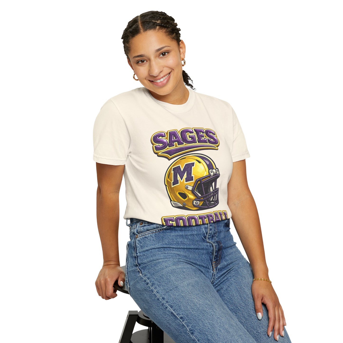 Sages Football Shiny Helmet T-Shirt