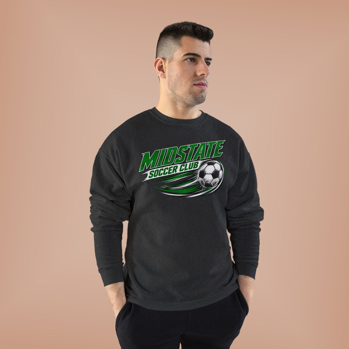 Midstate Crewneck Sweatshirt — Midstate Soccer Club Graphic