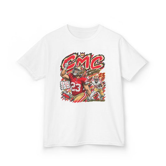 YOUTH Christian McCaffrey, CMC Graphic T-Shirt - Sunday Standouts Sketch Series