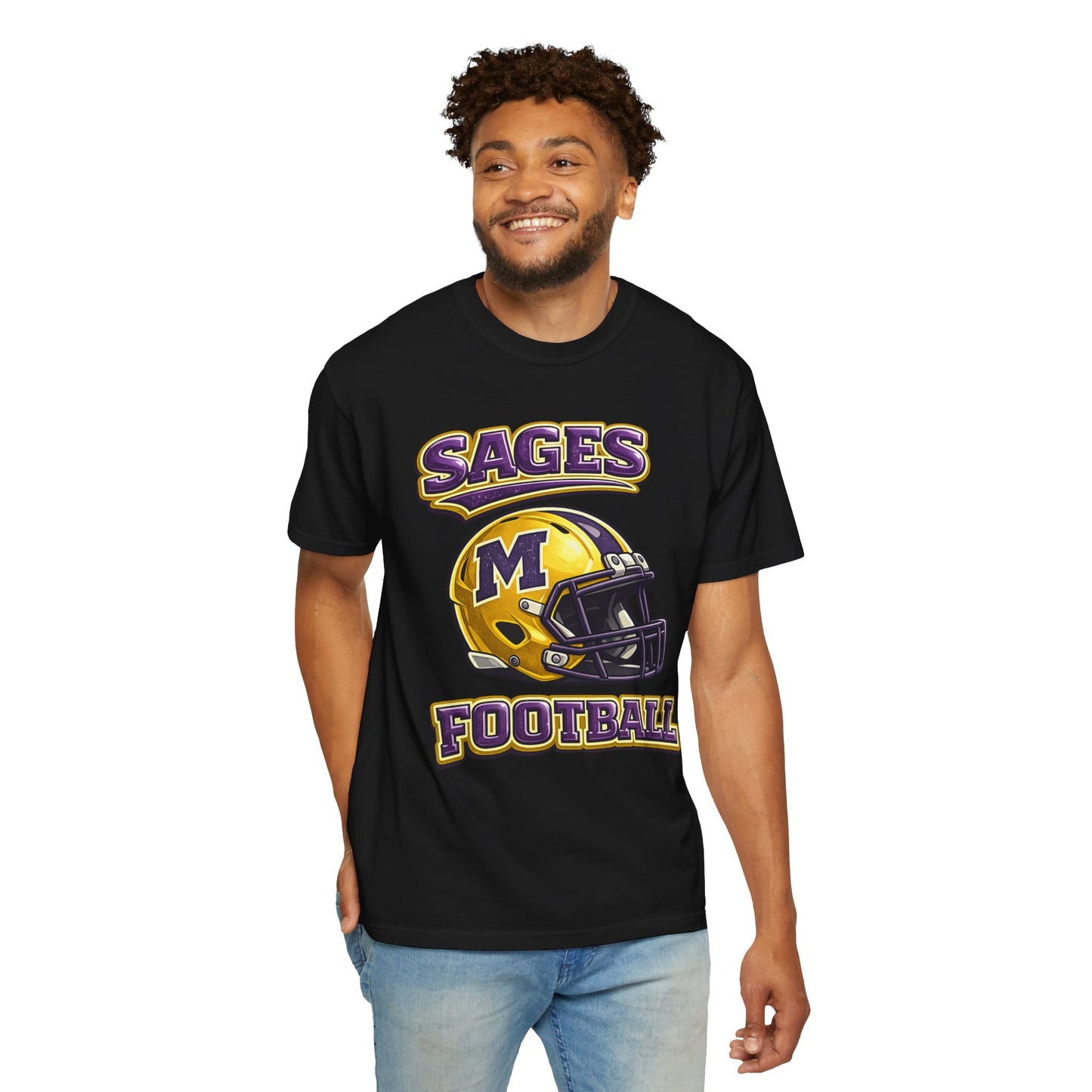 Sages Football Shiny Helmet T-Shirt