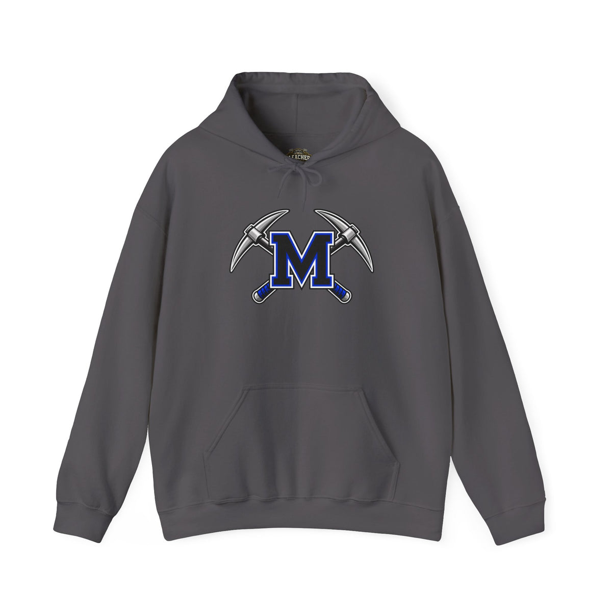 Miners M Logo Hoodie - Cross Pickaxe Graphic M Logo