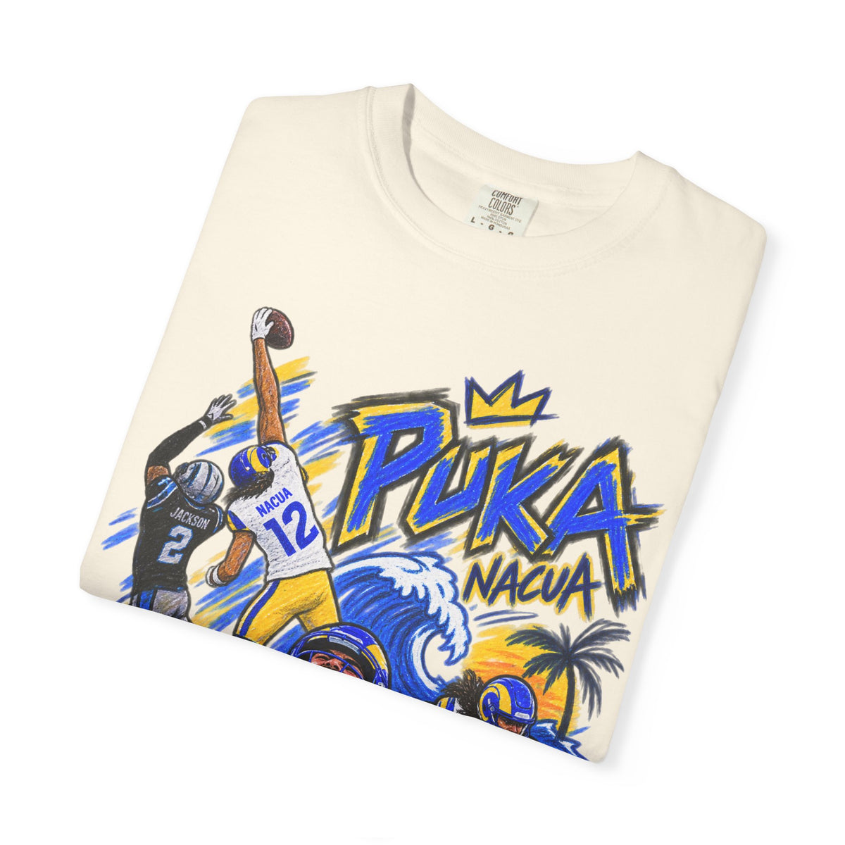 Puka Nacua Graphic T-Shirt - Sunday Standouts Sketch Series