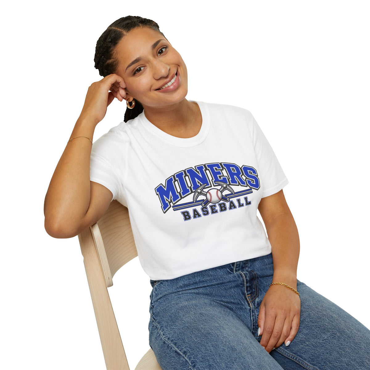 Miners Baseball T-Shirt – Team Logo Unisex Softstyle T shirt