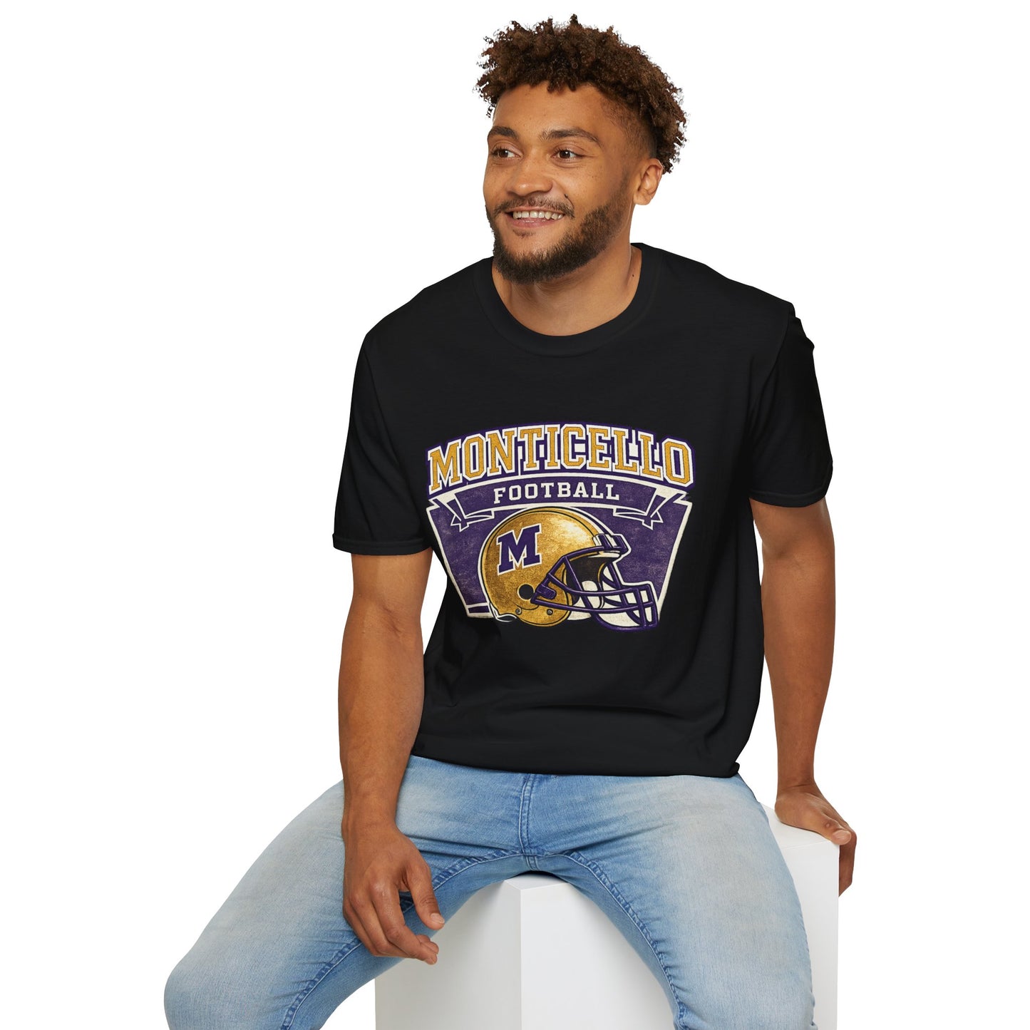 Monticello Football T-Shirt — Vintage Helmet Tee