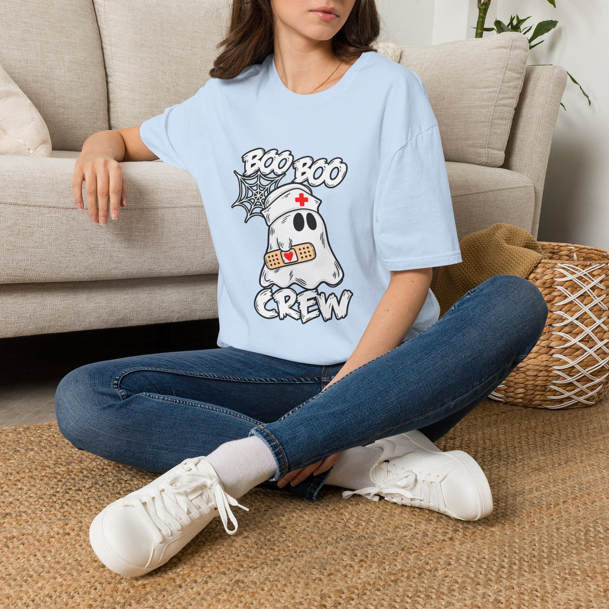 Boo Boo Crew T-Shirt — Cute Nurse Ghost Halloween Tee