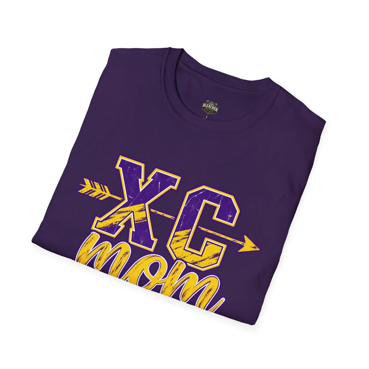 XC Mom T‑Shirt – Cross Country Mom Graphic Tee (Arrow & Varsity Lettering)