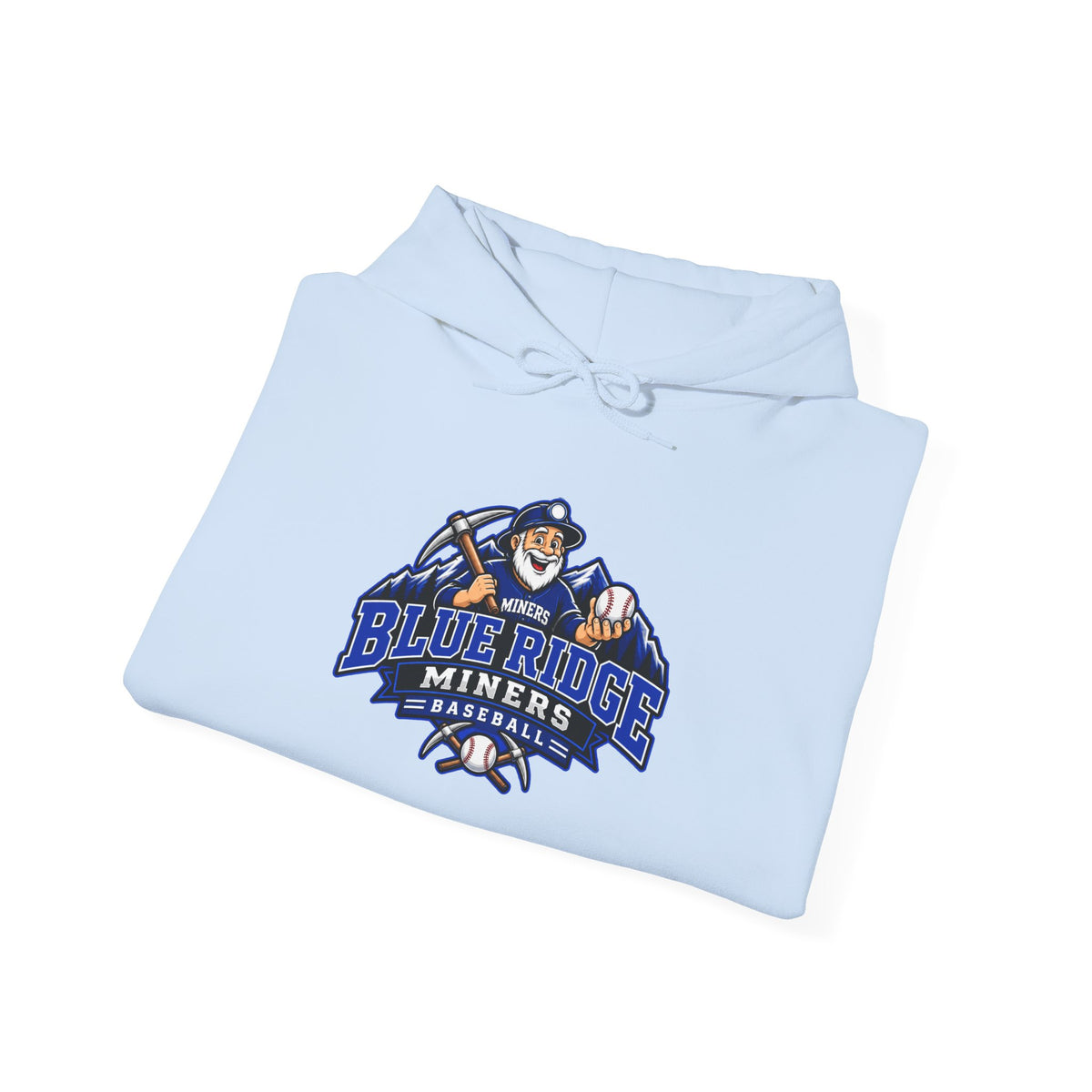Blue Ridge Miners Mascot Logo Hoodie