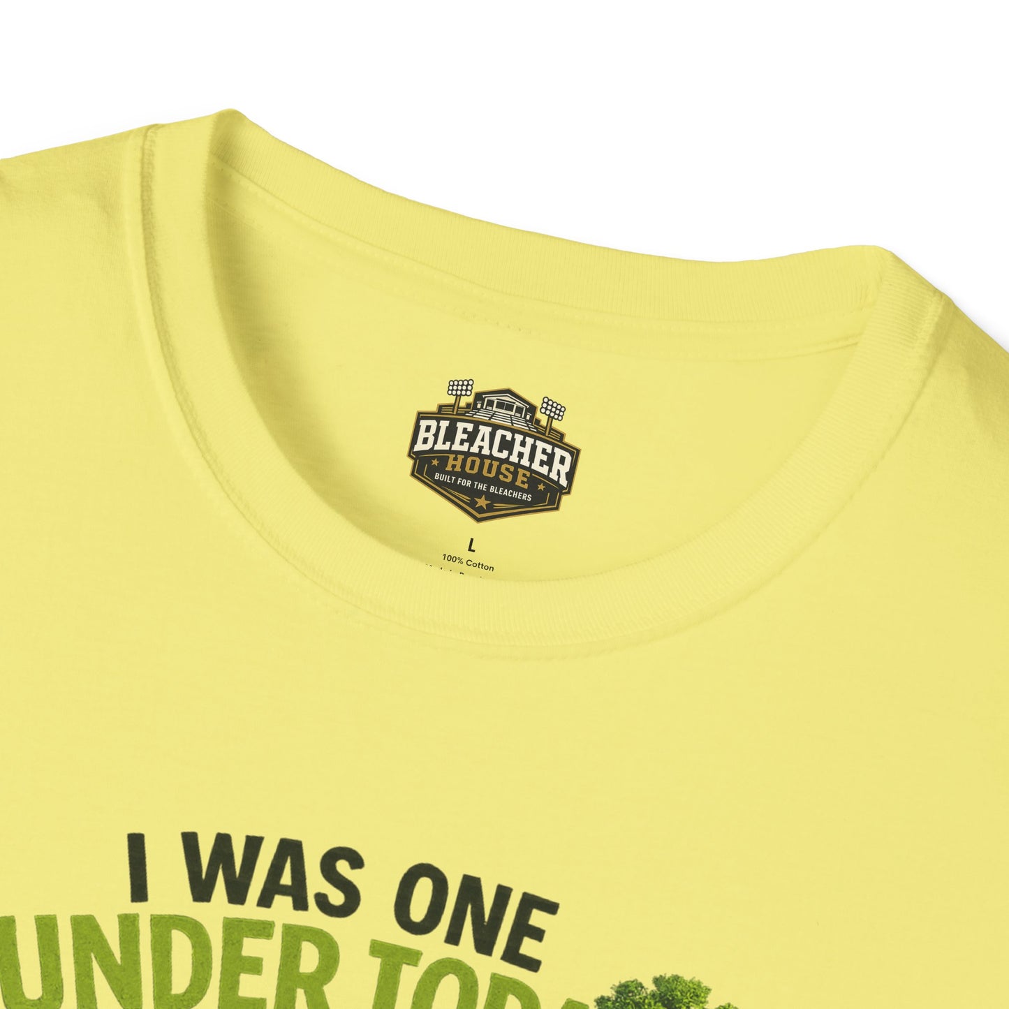 Golf T-Shirt — "I Was One Under Today" REALISTIC VIEW - Funny Scorecard Design
