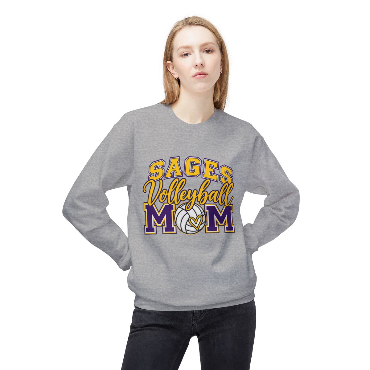 Sages Volleyball Mom Sweatshirt - Sages Volleyball MOM Crewneck