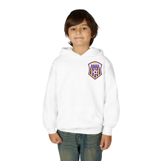 YOUTH Monticello Soccer Club Crest Hoodie - Youth Hooded Sweatshirt