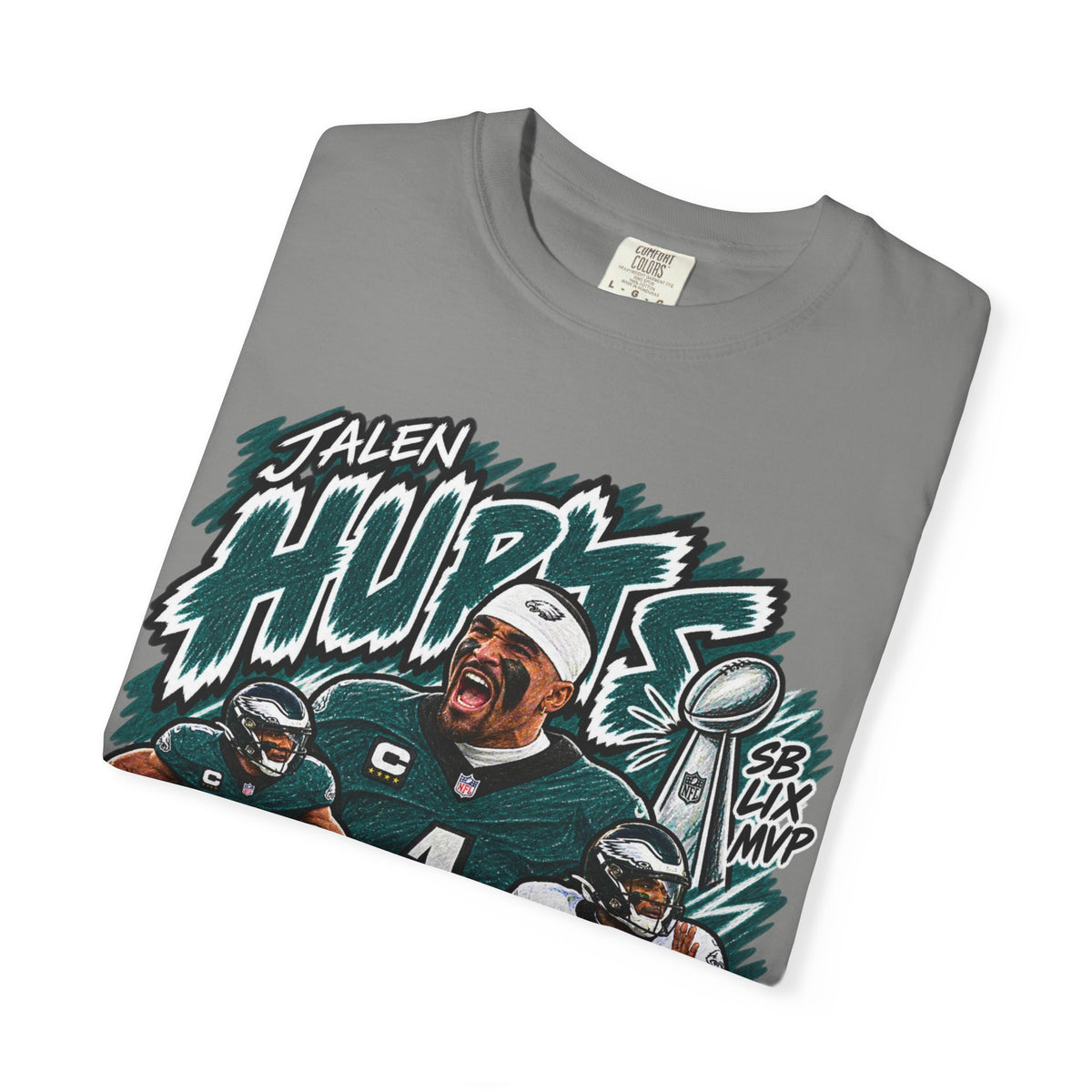 Jalen Hurts Graphic T-Shirt - Sunday Standouts Sketch Series