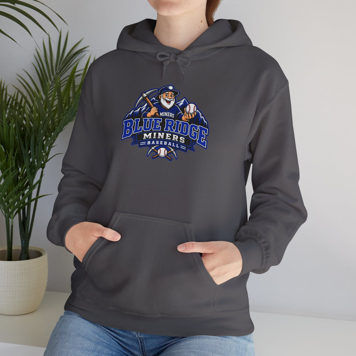 Blue Ridge Miners Mascot Logo Hoodie