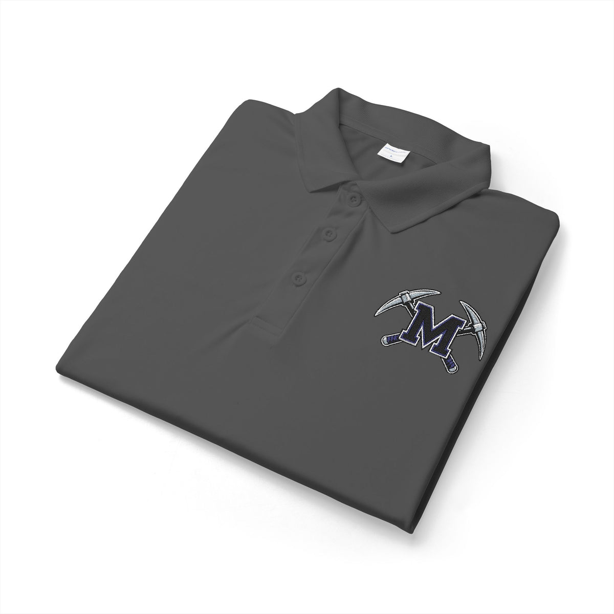 Miners Embroidered M Logo Polo Shirt