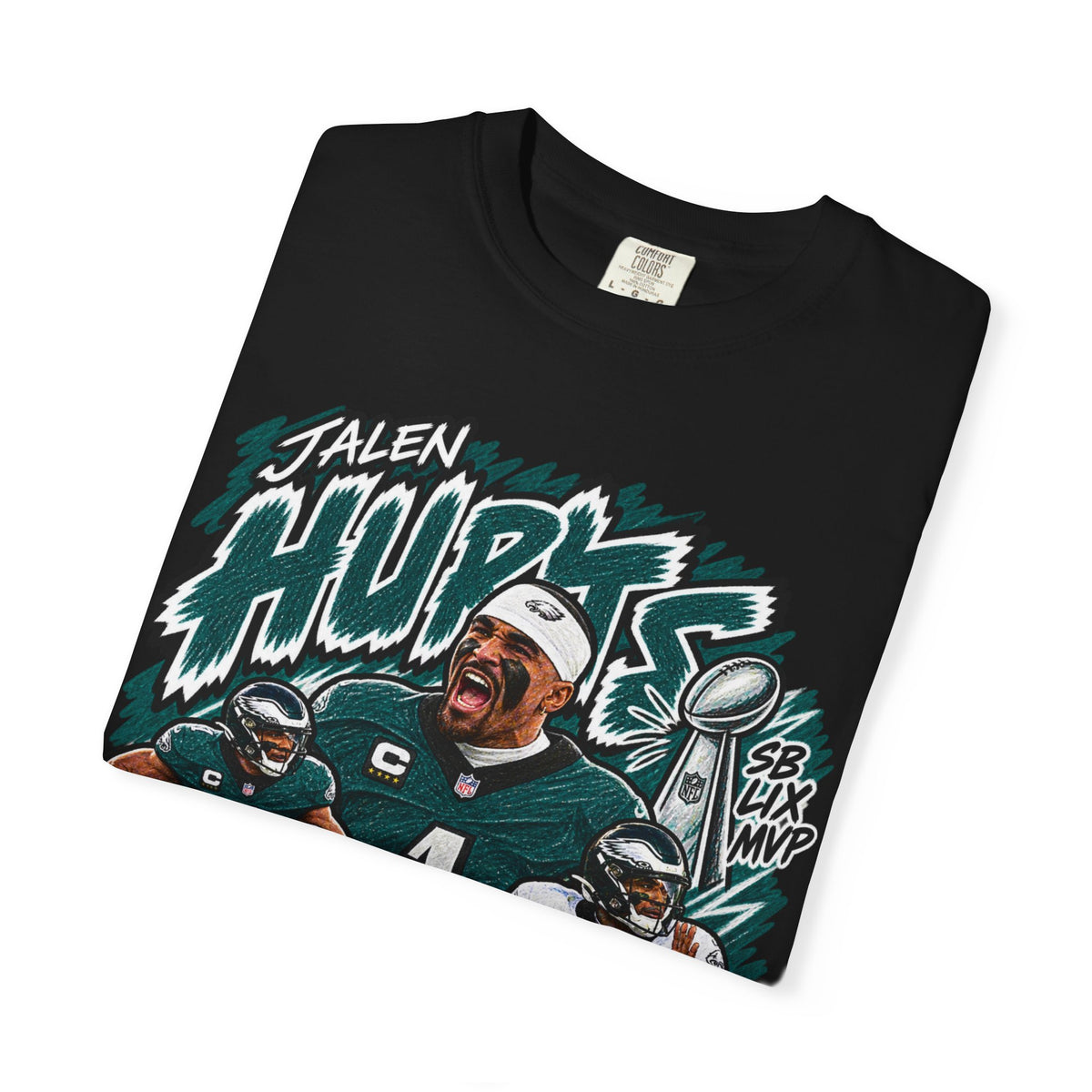 Jalen Hurts Graphic T-Shirt - Sunday Standouts Sketch Series