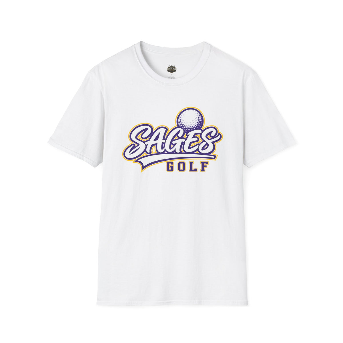Sages Golf Team T‑Shirt — Vintage Script Golf Ball Logo