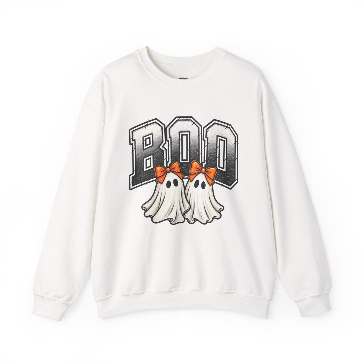 Halloween 'Boo' Ghosts Crewneck Sweatshirt — Cute Spooky Fall Pullover