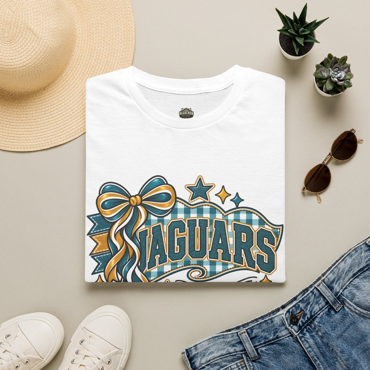 Jaguars Ribbon & Bow T‑Shirt — Team Spirit Tee