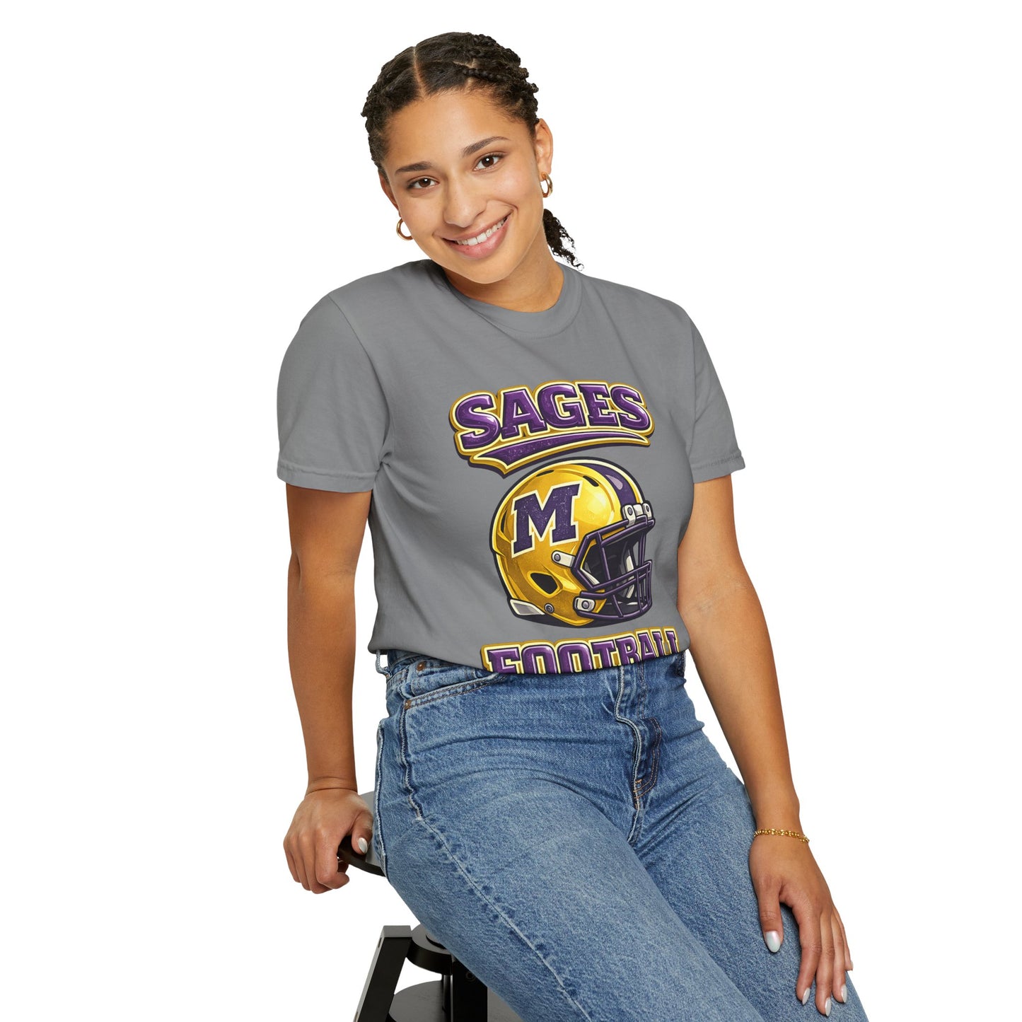 Sages Football Shiny Helmet T-Shirt